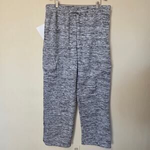 NWOT The North Pole Men's 4X Knit Fleece Cargo Sweatpants Drawstring Grey